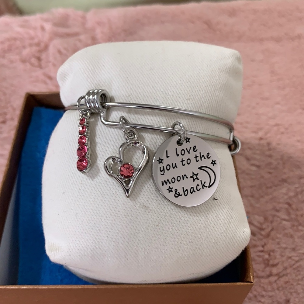 Love you to the Moon & Back Charm Bracelet